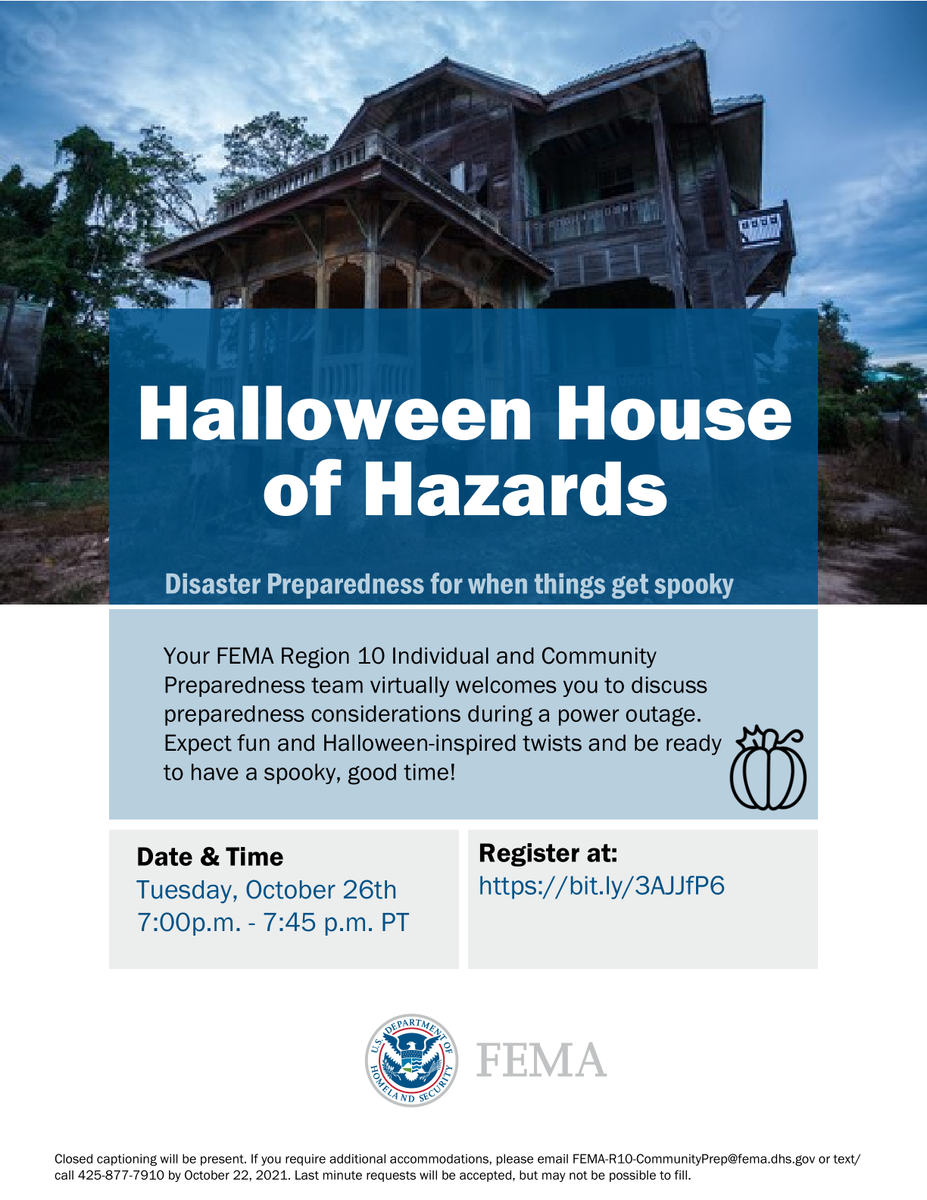 Halloween House of Hazards, Preparedness Edition Kitsap County DEM