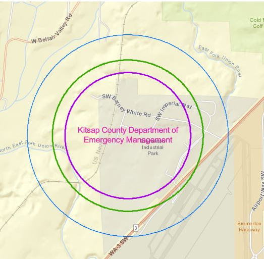 Map of targeted test area