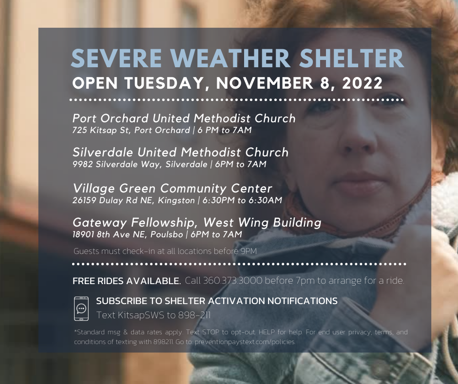 Severe Weather Shelters Nov 8