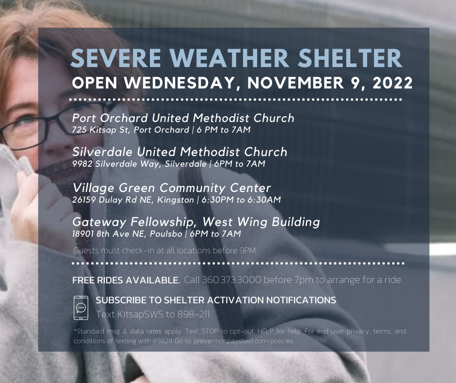 Severe Weather Shelters Nov 9