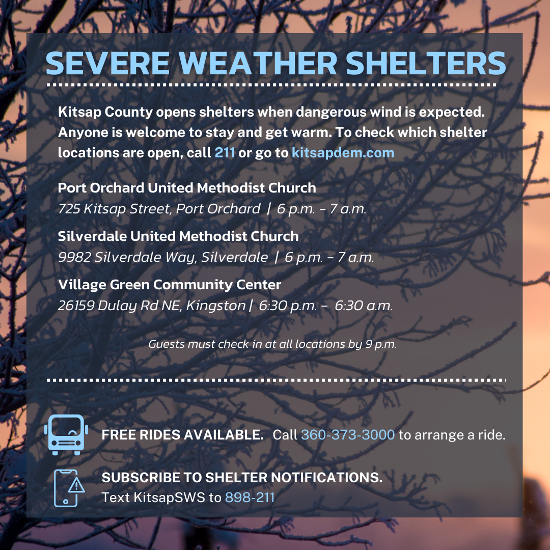 3 Shelters open Dec. 27