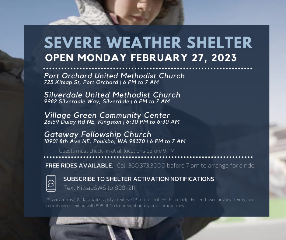 Shelters open Feb 27